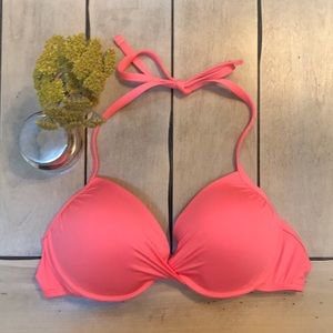 Coral Push Up Bikini Top